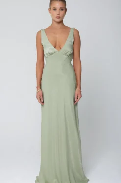 Flash Sale Violet Maxi In Sage Women Dresses