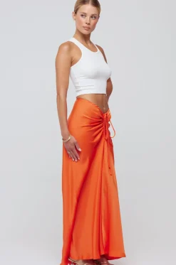 Discount Ziggy Skirt In Papaya Women Bottoms